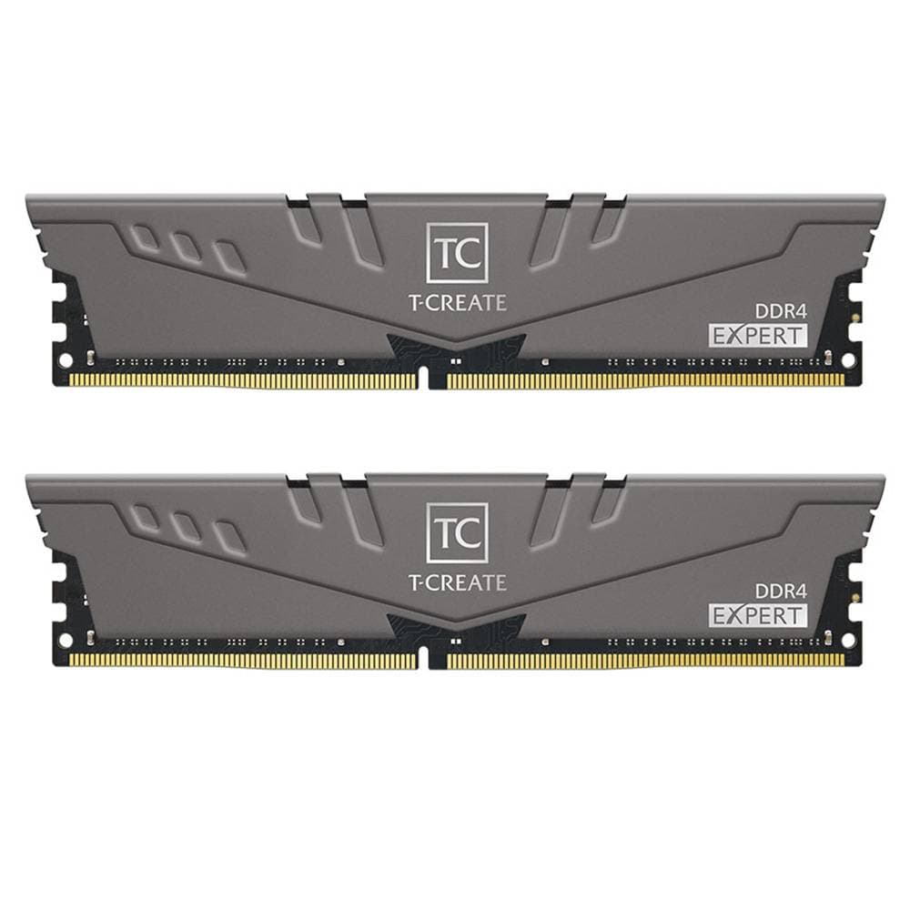 Memória RAM UDIMM TEAMGROUP T-Create Expert 32GB (2x16GB) DDR4-3200MHz (Intel XMP) CL16 (16-20-20-40) 1.35V Cinzenta
