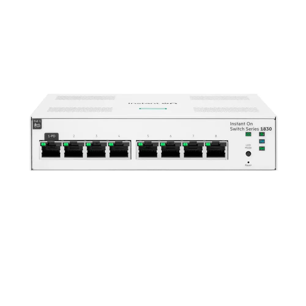 Switch de Rede HPE Aruba Instant On 1830 8 Portas Gigabit Managed