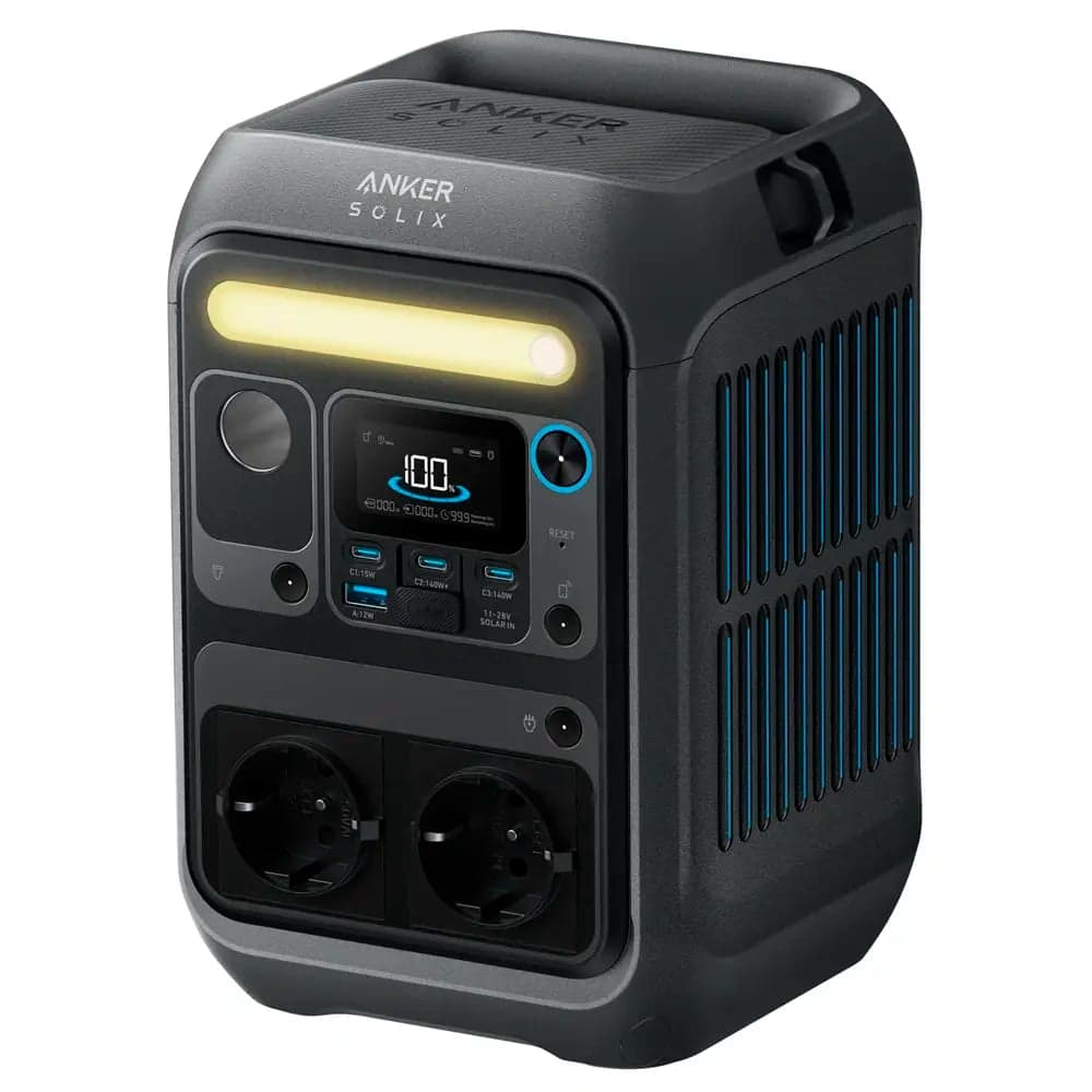 Estação de Energia Portátil Anker Solix C300X - 288Wh | 2x AC 300W | 1x USB-A | 2x USB-C