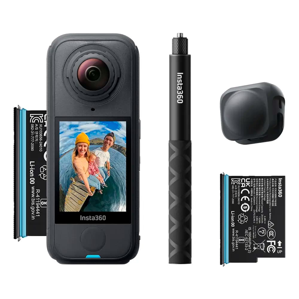 Câmara Action Cam Insta360 X4 Air | Vídeo 8K 30FPS | Fotografia 29MP | Wi-Fi 5 | Graphite Black (Starter Bundle)