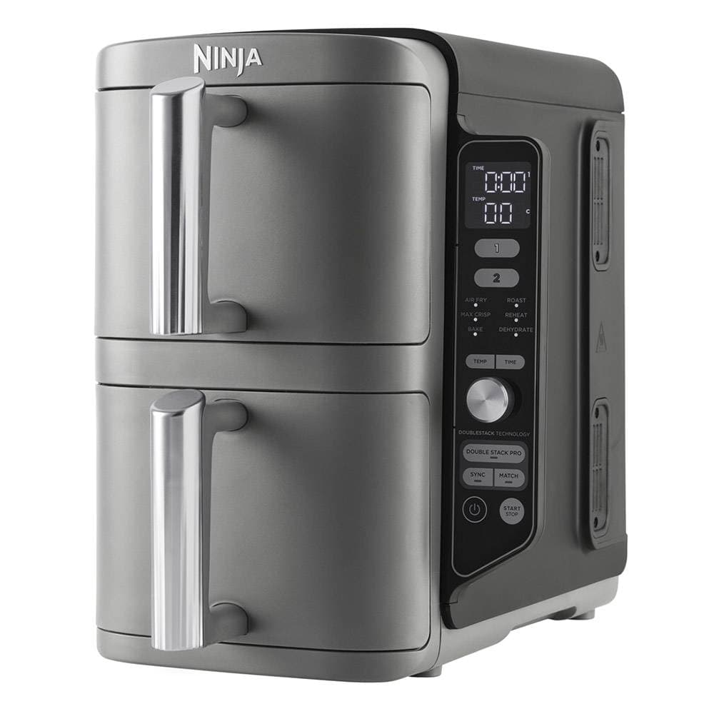 Fritadeira Air Fryer (Sem Óleo) Ninja SL400EU Double Stack XL 9.5L 2470W Cinzenta