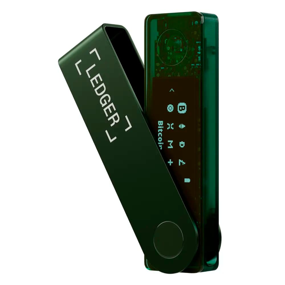 Carteira Ledger Nano X Crypto USB-C/Bluetooth Crypto Hardware Wallet Emerald Green