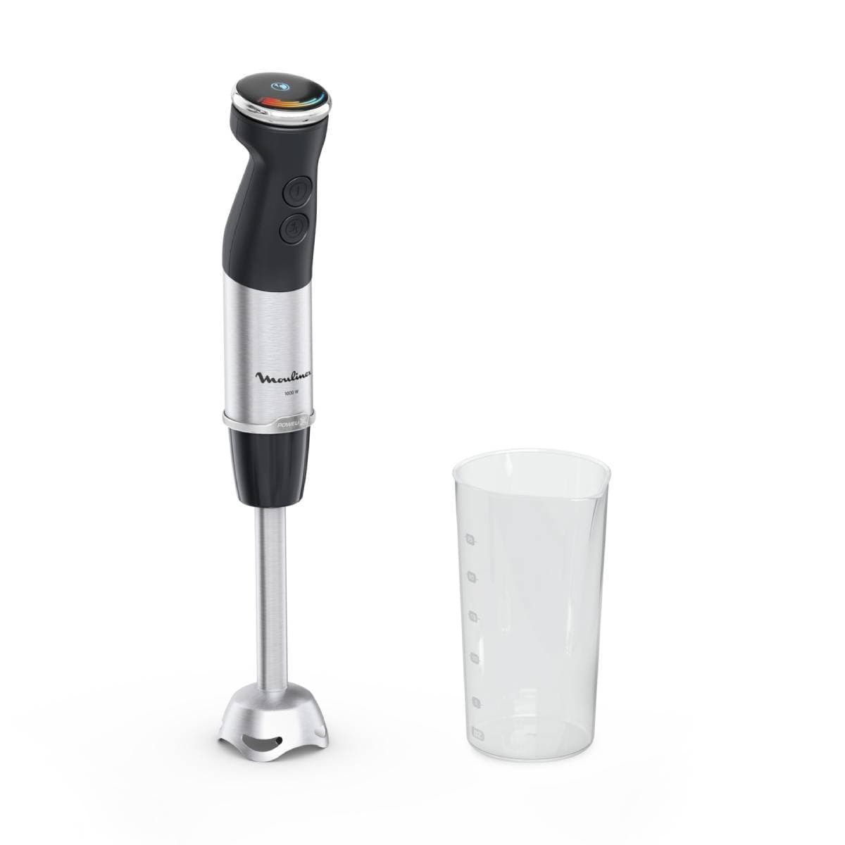 Varinha Mágica Moulinex DD671810 Quickchef+ 20 Velocidades 1000W Preta/Inox + Copo 800ml
