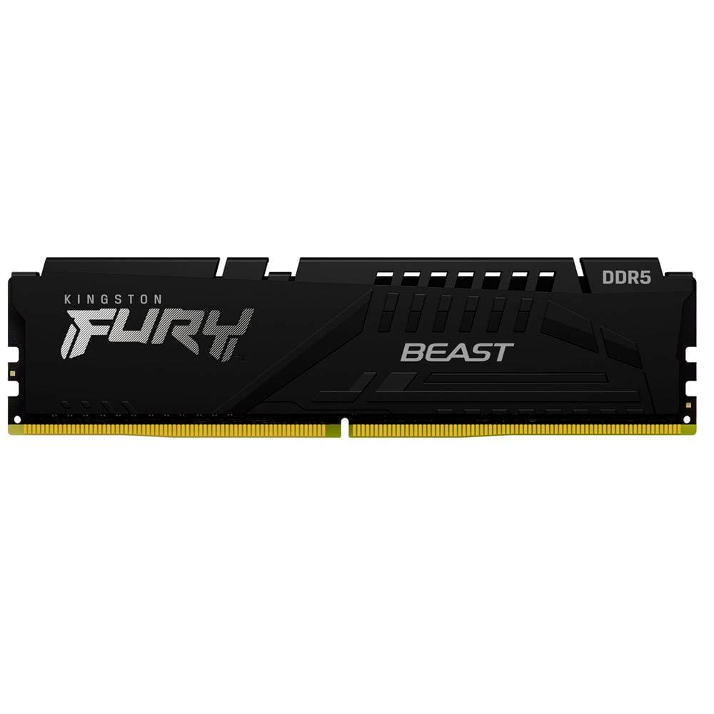 Memória RAM UDIMM Kingston Fury Beast 32GB (1x32GB) DDR5-5200MHz (Intel XMP) CL40 (40-40-40) 1.25V 2Rx8 Preta