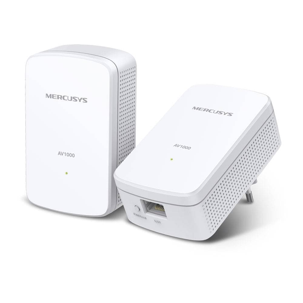 Kit Adaptador Powerline Mercusys MP500 KIT AV1000 Homeplug AV2 Gigabit