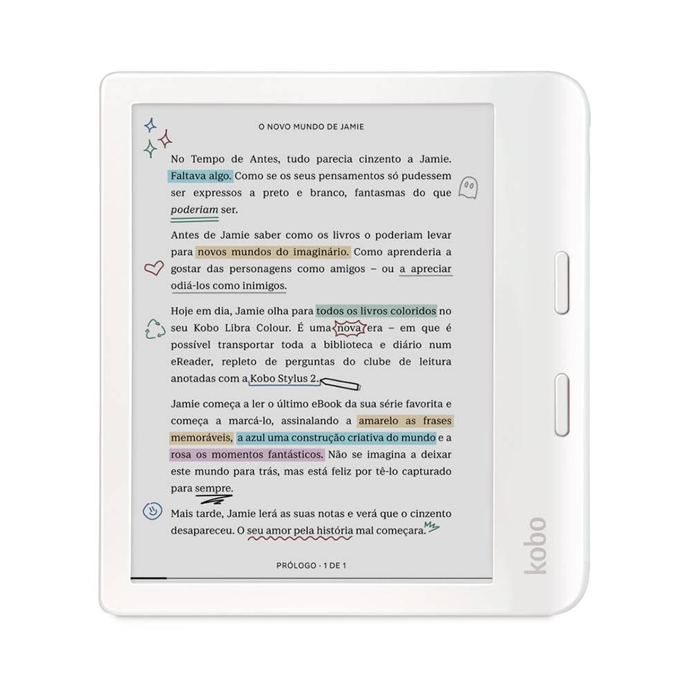 eReader Kobo Libra Colour 7" 32GB Wi-Fi Branco