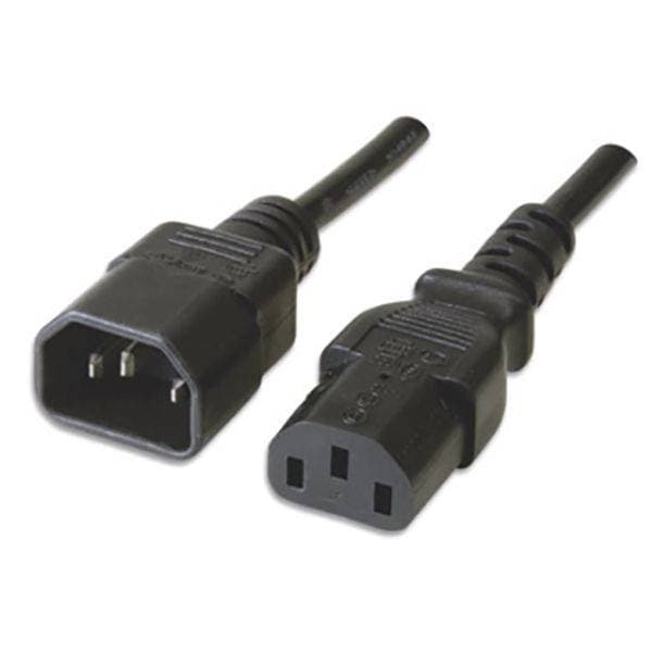 Cabo Extensão de Alimentação Ewent EC1913 VDE C14-C13 Macho/Fêmea 1.8m Preto