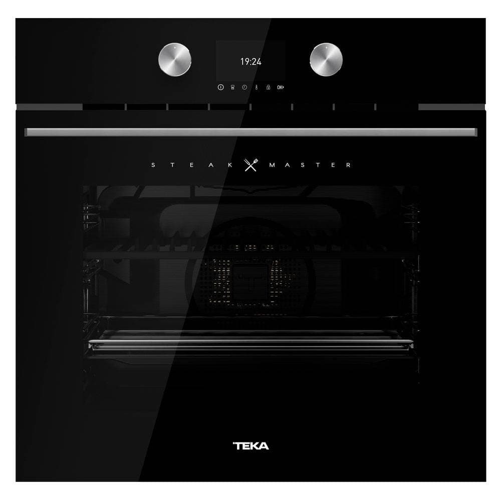Forno Elétrico de Encastre Teka SteakMaster Pirolítico 71 Litros A Vidro Preto