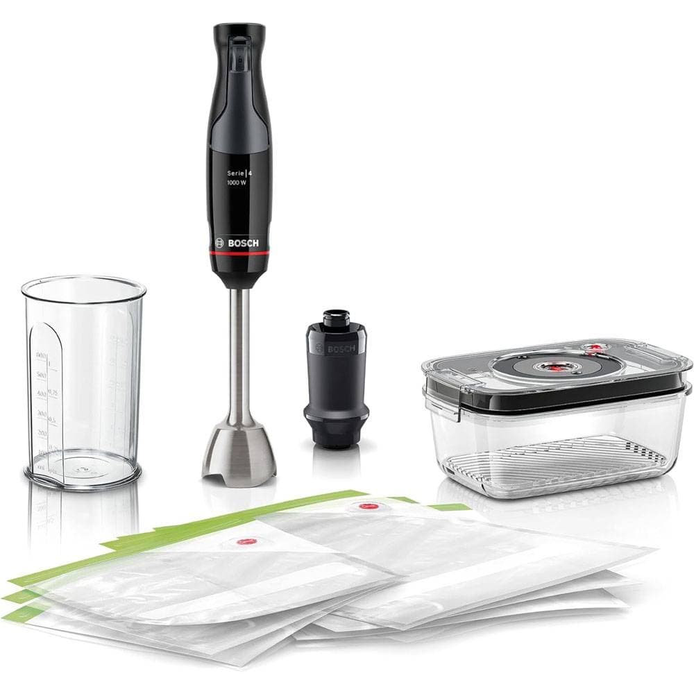 Varinha Mágica Bosch Serie | 4 MSM4B6V2 ErgoMaster 1000W Preta + Acessórios
