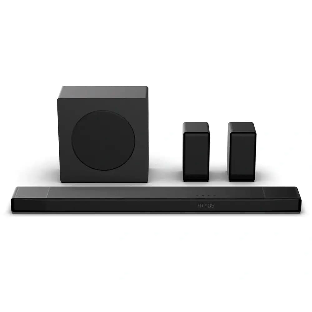 Soundbar Hisense Série AX AX5140Q 600W Bluetooth 5.3 5.1.4 Canais Dolby Atmos, Dolby Digital Plus, Dolby Digital, DTS X