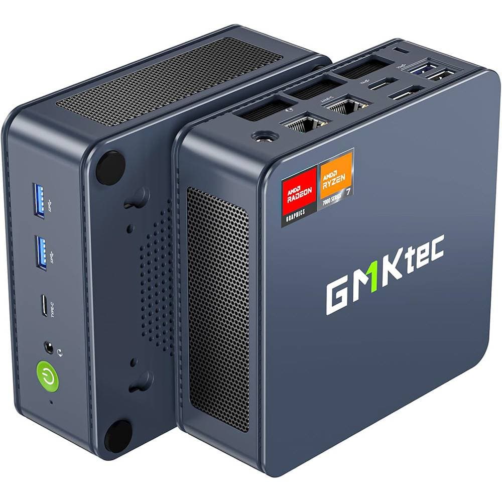 Mini PC GMKtec NucBox K6 AMD Ryzen 7 7840HS | 16GB RAM | SSD 1TB | Radeon 780M | Windows 11 Pro | Azul Escuro