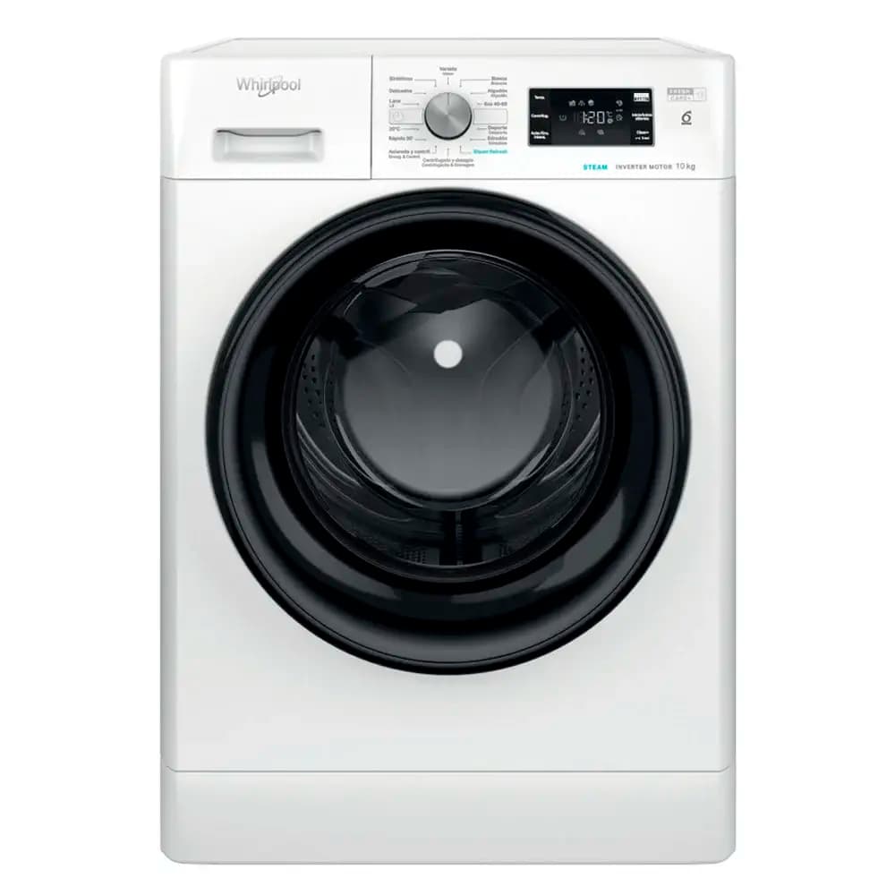 Máquina de Lavar Roupa de Livre Instalação Whirlpool FFB 10489 BV SPT 10Kg 1400RPM A Branca