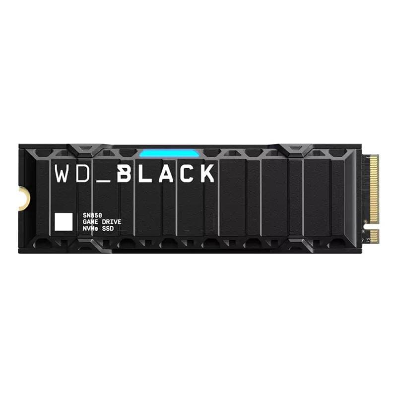 SSD M.2 2280 SANDISK WD Black SN850 1TB c/ Heatsink TLC NAND NVMe PCIe Gen 4.0x4
