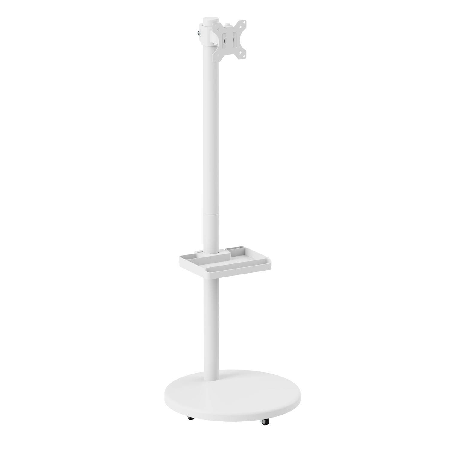 Suporte Móvel de Chão Ewent EW1593 17"-35" com Prateleira Branco