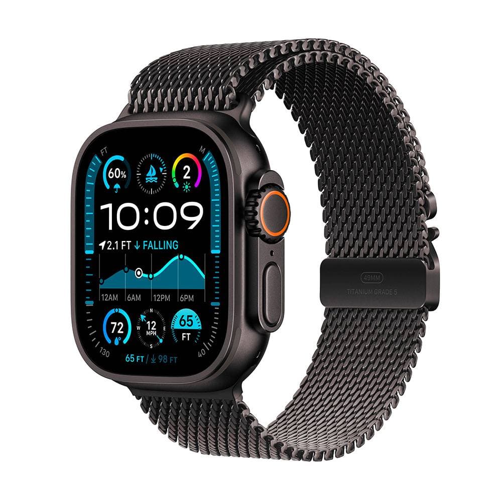 Apple Watch Ultra 2 GPS + Cellular 49mm Titânio Preto c/ Loop Milanesa Titânio Preto - Medium