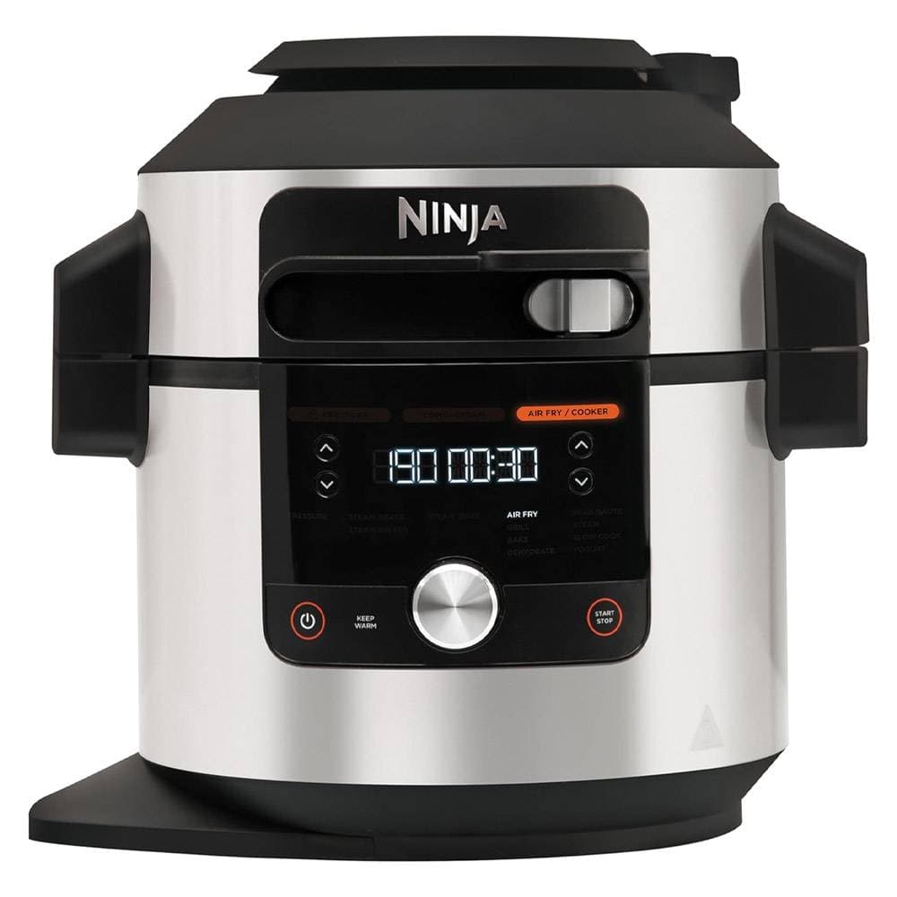 Panela Elétrica Ninja OL650EU Foodi Max Multifunções (Air Fryer, Panela Pressão, Forno) 7.5L 12 Funções Aço Inoxidável