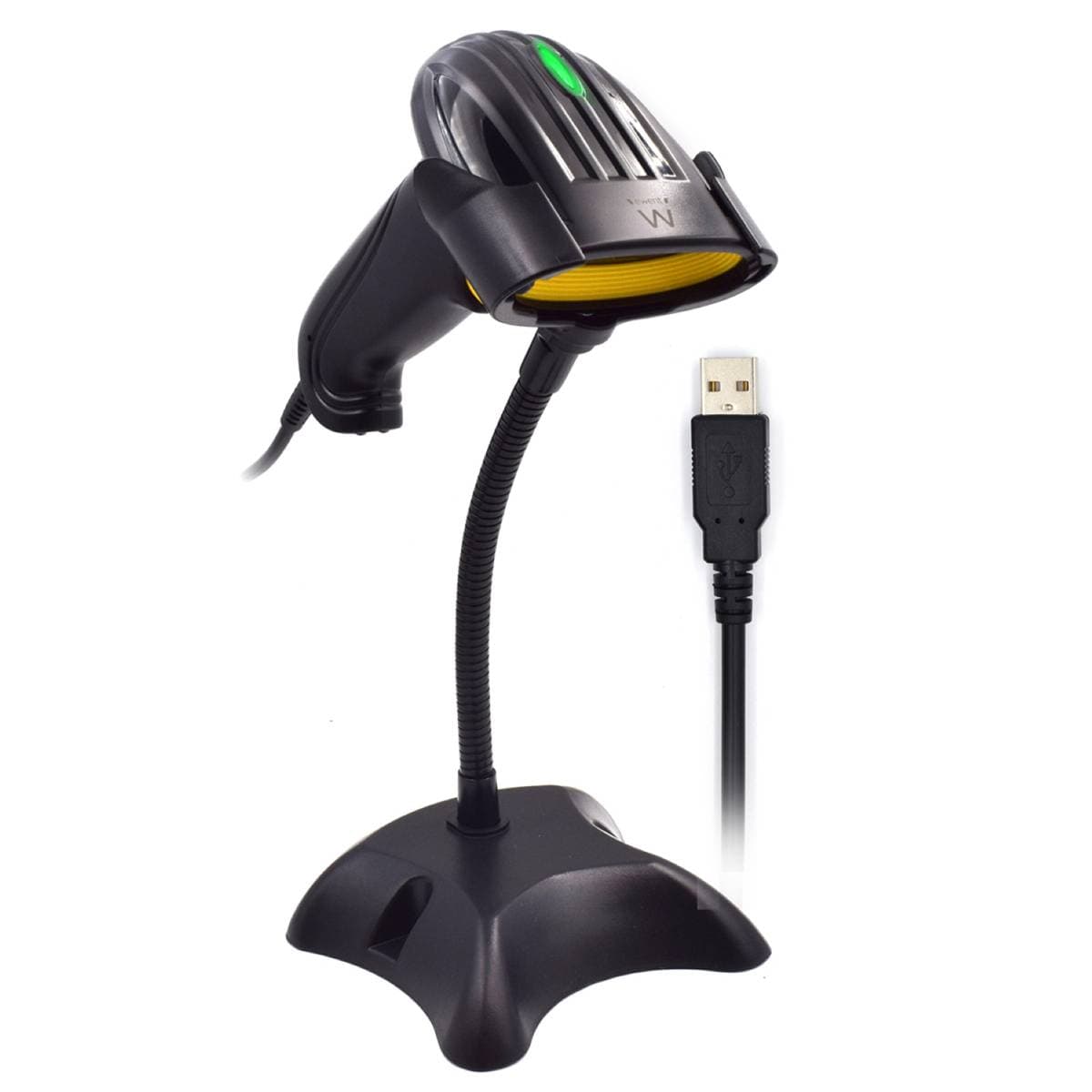 Leitor Código Barras Ewent EW3400 USB Laser 1D c/ base