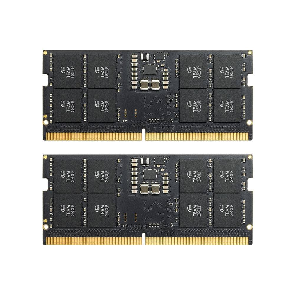 Memória RAM SO-DIMM TEAMGROUP Elite 32GB (1x32GB) DDR5-5600MHz CL46 (46-45-45-90) 1.10V Preta