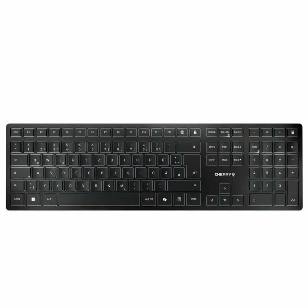Teclado CHERRY KW 9100 Slim Bluetooth/2.4GHz Wireless PT Preto