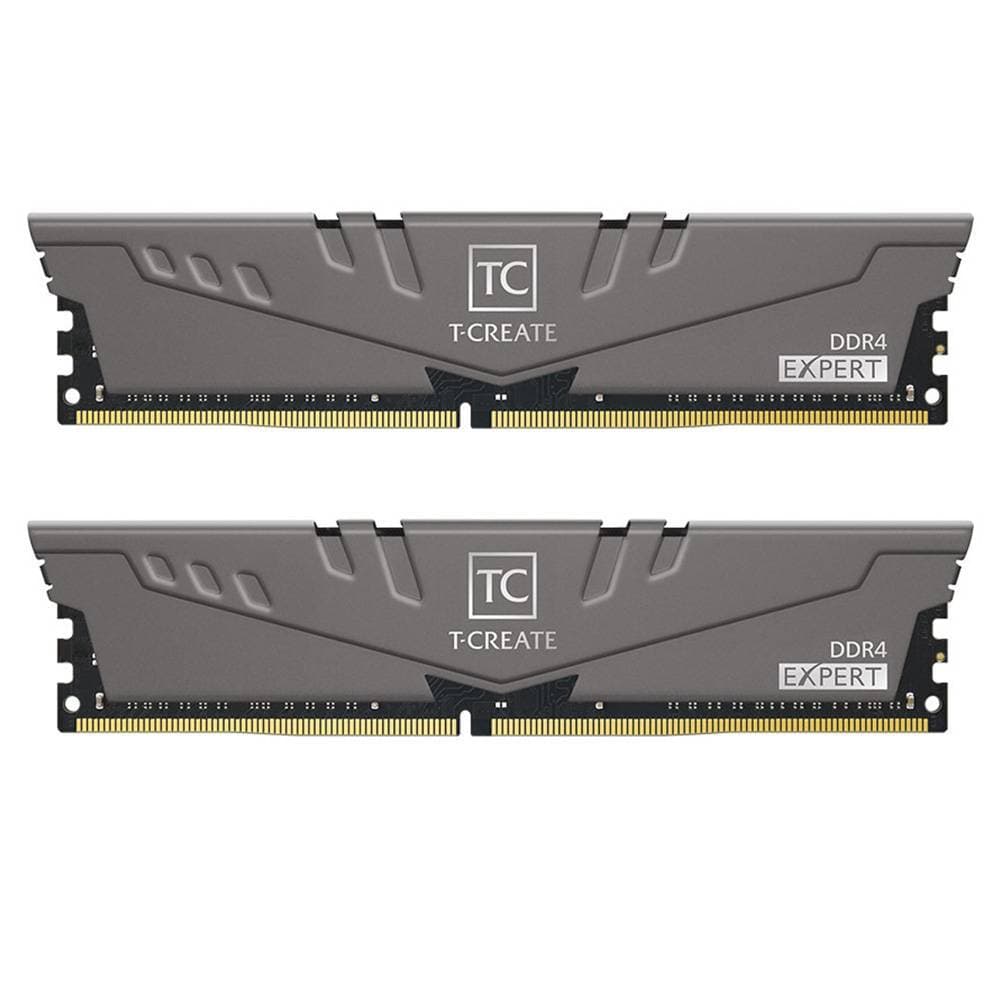 Memória RAM UDIMM TEAMGROUP T-Create Expert 32GB (2x16GB) DDR4-3600MHz (Intel XMP) CL18 (18-22-22-42) 1.35V Cinzenta