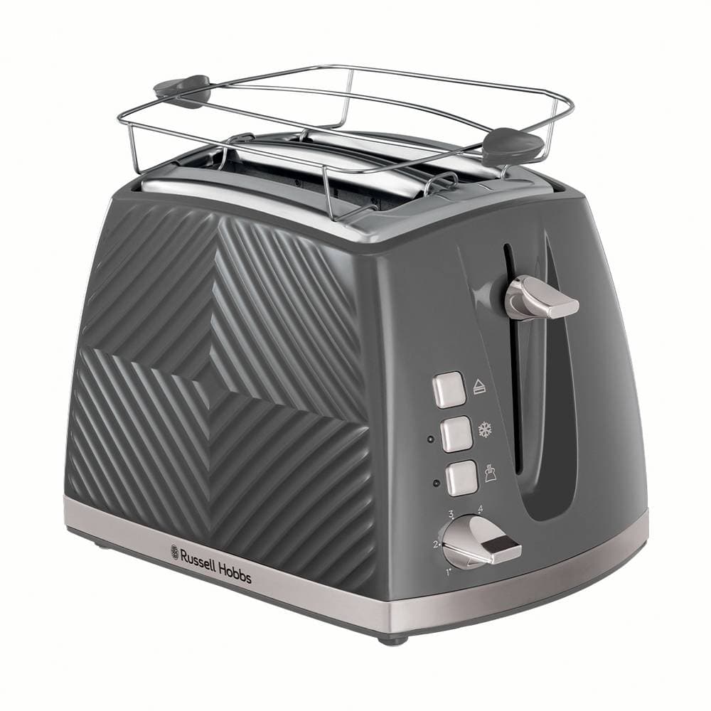 Torradeira Russell Hobbs Groove Grey 2 Fatias 850W Cinzenta