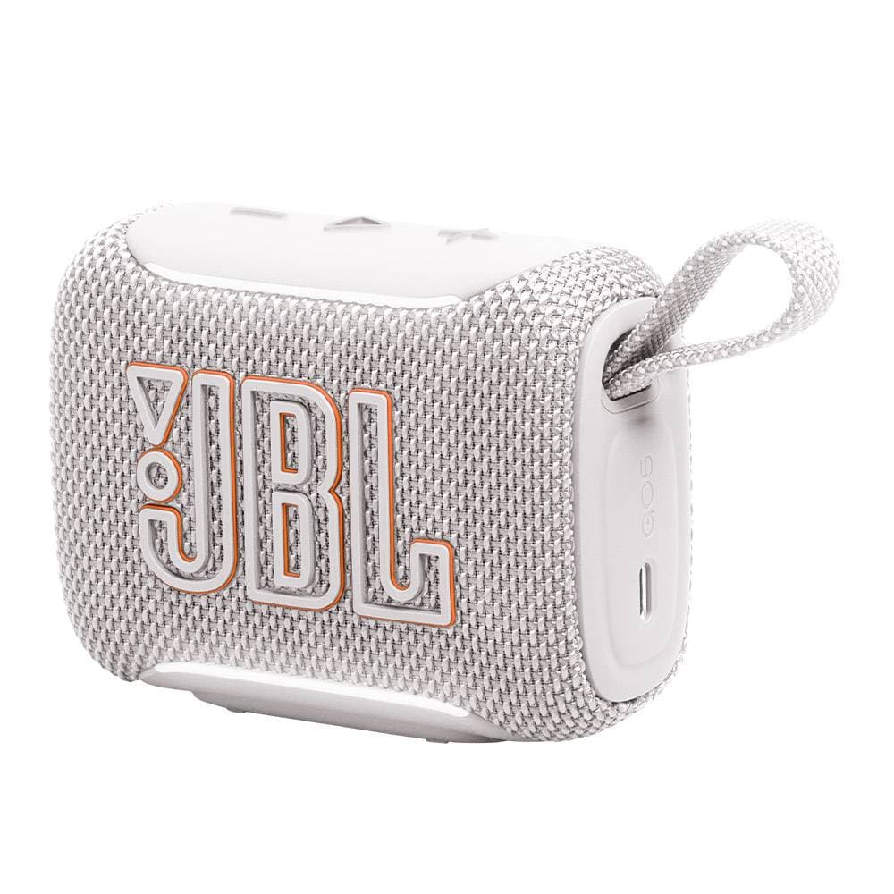 Coluna Portátil JBL Go 5, Bluetooth 6.0, Resistente à Água e Pó (IP68), Até 8h Autonomia + 2h Extra Playtime Boost, Branca