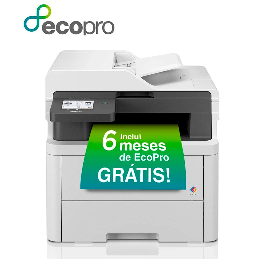 Impressora Laser a Cores Brother MFC-L3740CDWE (A4) (Impressão, Cópia, Digitalização, Fax), Duplex Auto, Wireles