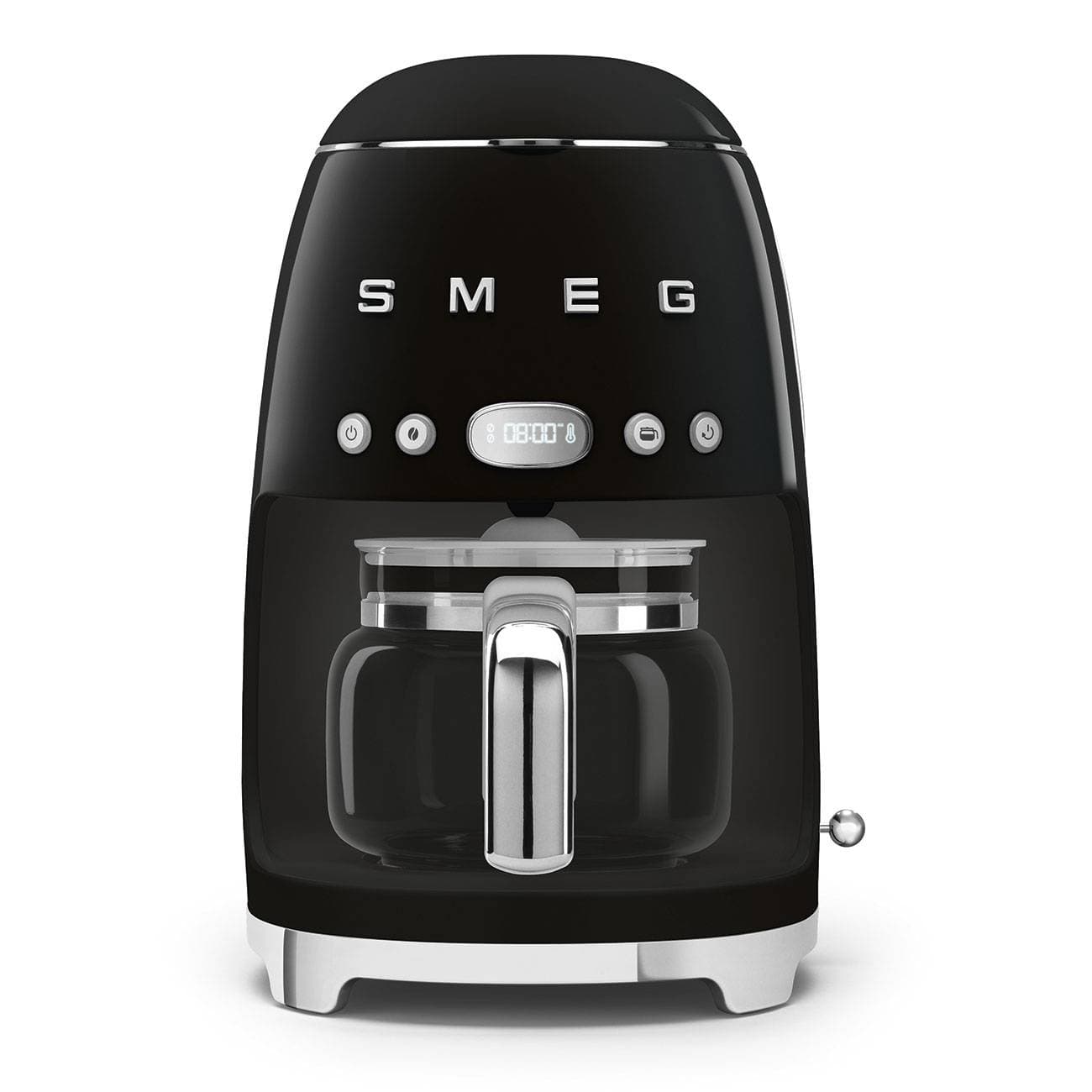 Máquina de Café de Filtro Smeg DCF02BLEU Anni 50 1050W 1.25 Litros Preto Polido