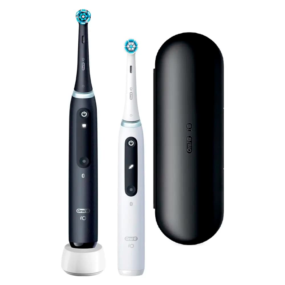 Escova de Dentes Elétrica Oral-B iO 5 Series Pack Duplo Black & White