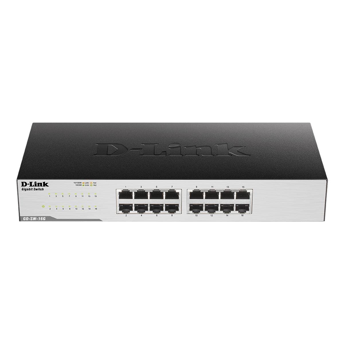 Switch de Rede D-Link Easy Desktop 16 Portas Gigabit UnManaged Rack Mountable