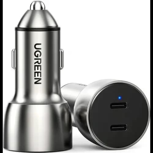 Carregador de Isqueiro UGREEN CD213 40W 2xUSB-C QC Fast Car Charger