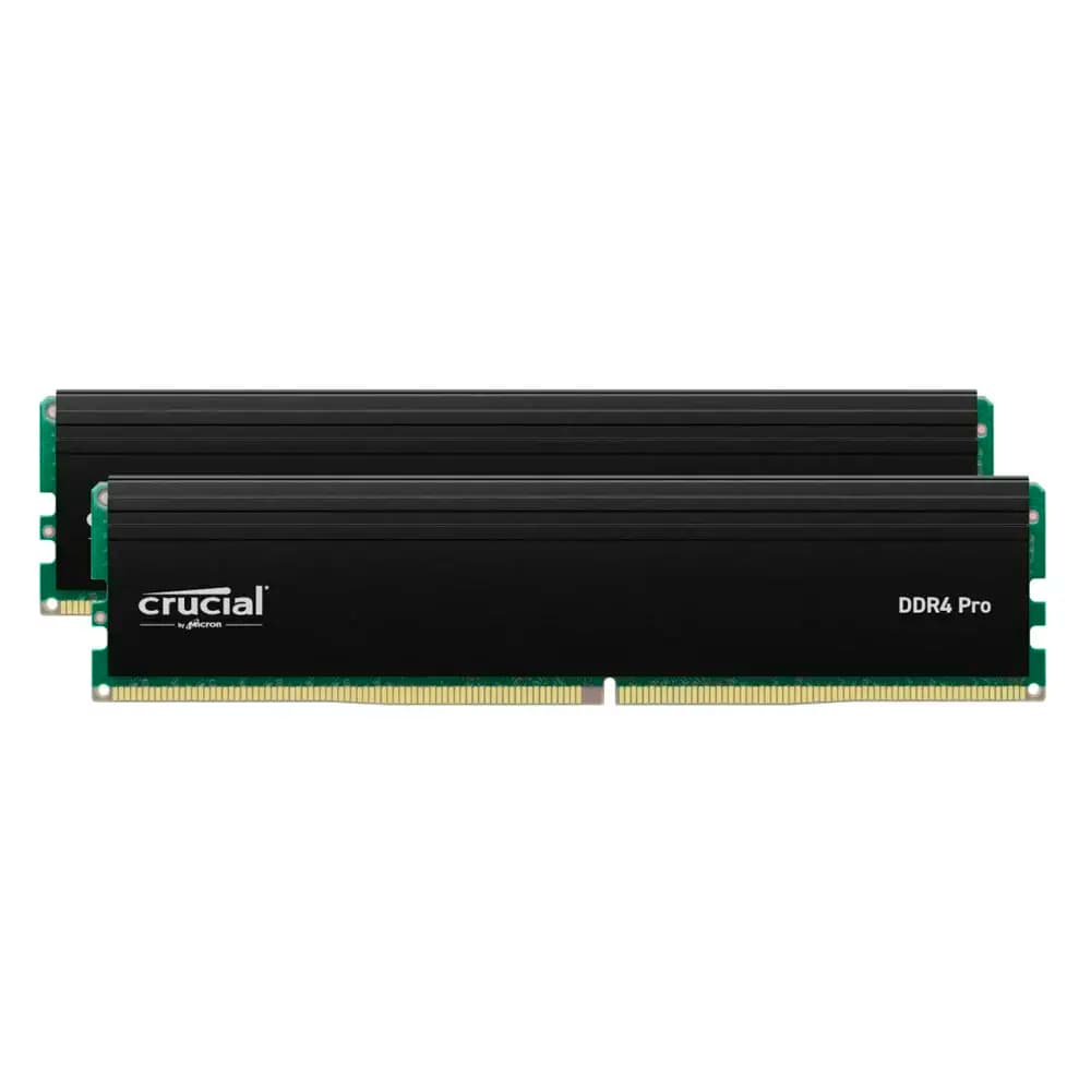 Memória RAM Crucial Pro 64GB (2x32GB) DDR4-3200MHz CL22 Preta