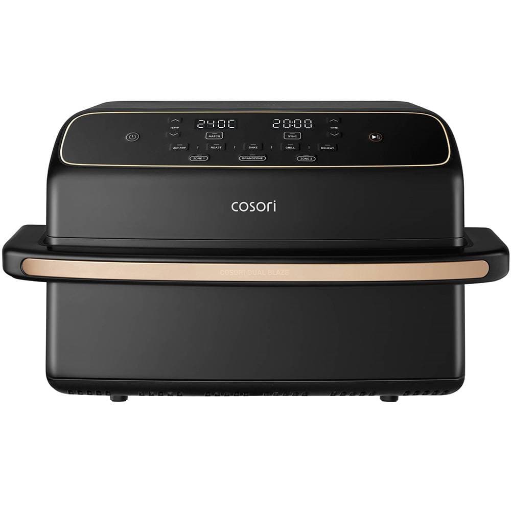 Fritadeira Air Fryer (Sem Óleo) COSORI CAF-TF801-CEUR Dual Blaze Twinfry Compact Chef Edition 8.6L (2x4.3L) 2700W Preta
