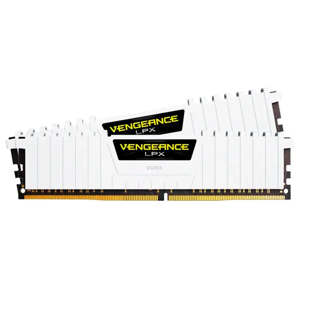 Memória RAM UDIMM Corsair Vengeance LPX 32GB (2x16GB) DDR4-3200MHz (Intel XMP) CL16 (16-20-20-38) 1.35V Branca