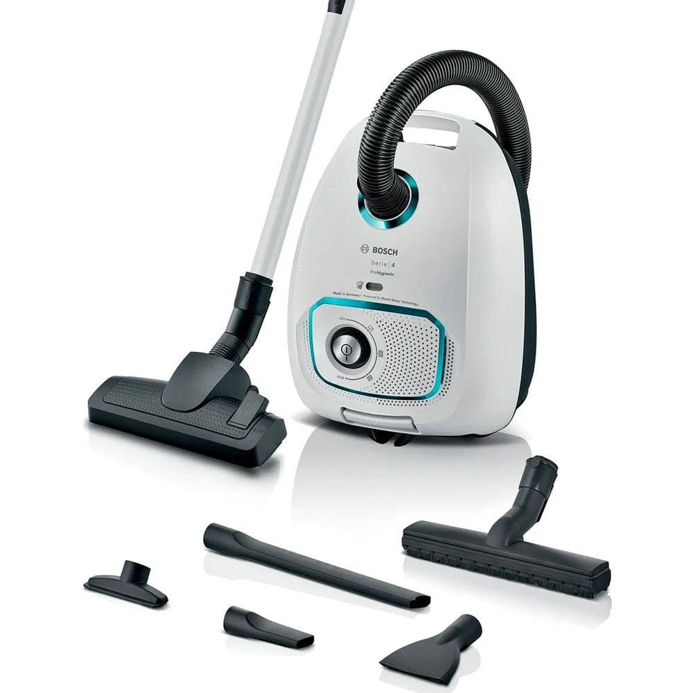Aspirador com Saco Bosch BGB41HYG1H Serie 4 ProHygienic 4L 600W Branco
