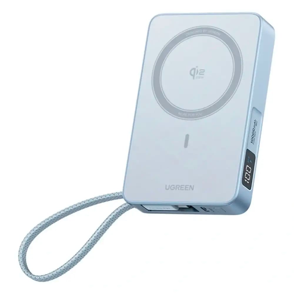 Powerbank UGREEN MagFlow Wireless Qi2 25W 10000mAh Azul