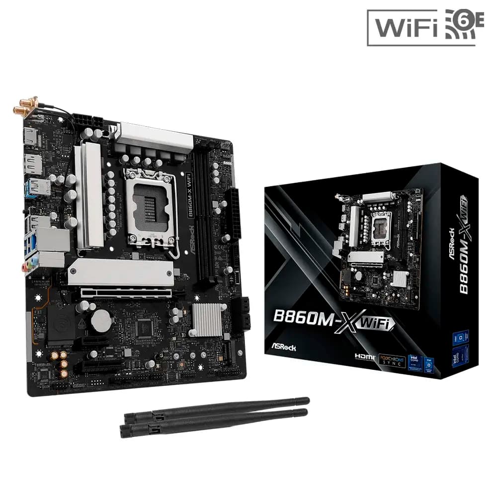 Motherboard Micro-ATX ASRock B860M-X WiFi Skt1851