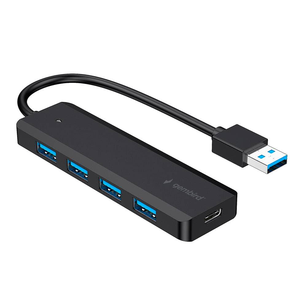 Hub Gembird UHB-U3P4P-02 4 Portas USB-A 3.1 Preto