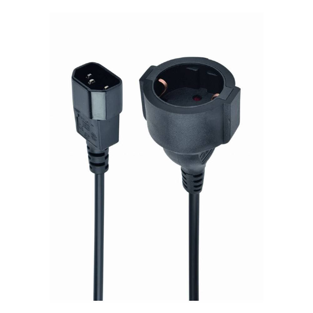 Adaptador de Alimentação Gembird C14 Macho para Schuko Fêmea