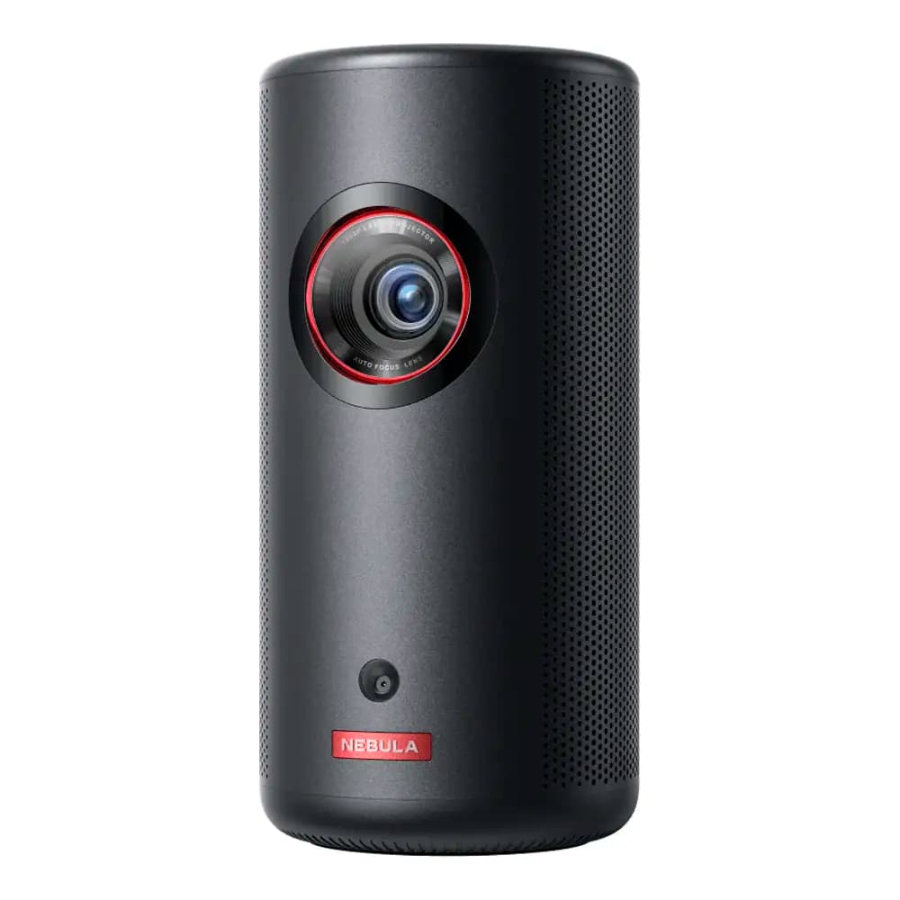 Projetor Portátil Anker Soundcore Nebula Capsule 3 Smart, Full HD 1080p, 40"-120", 200 Lumens, Google TVPreto