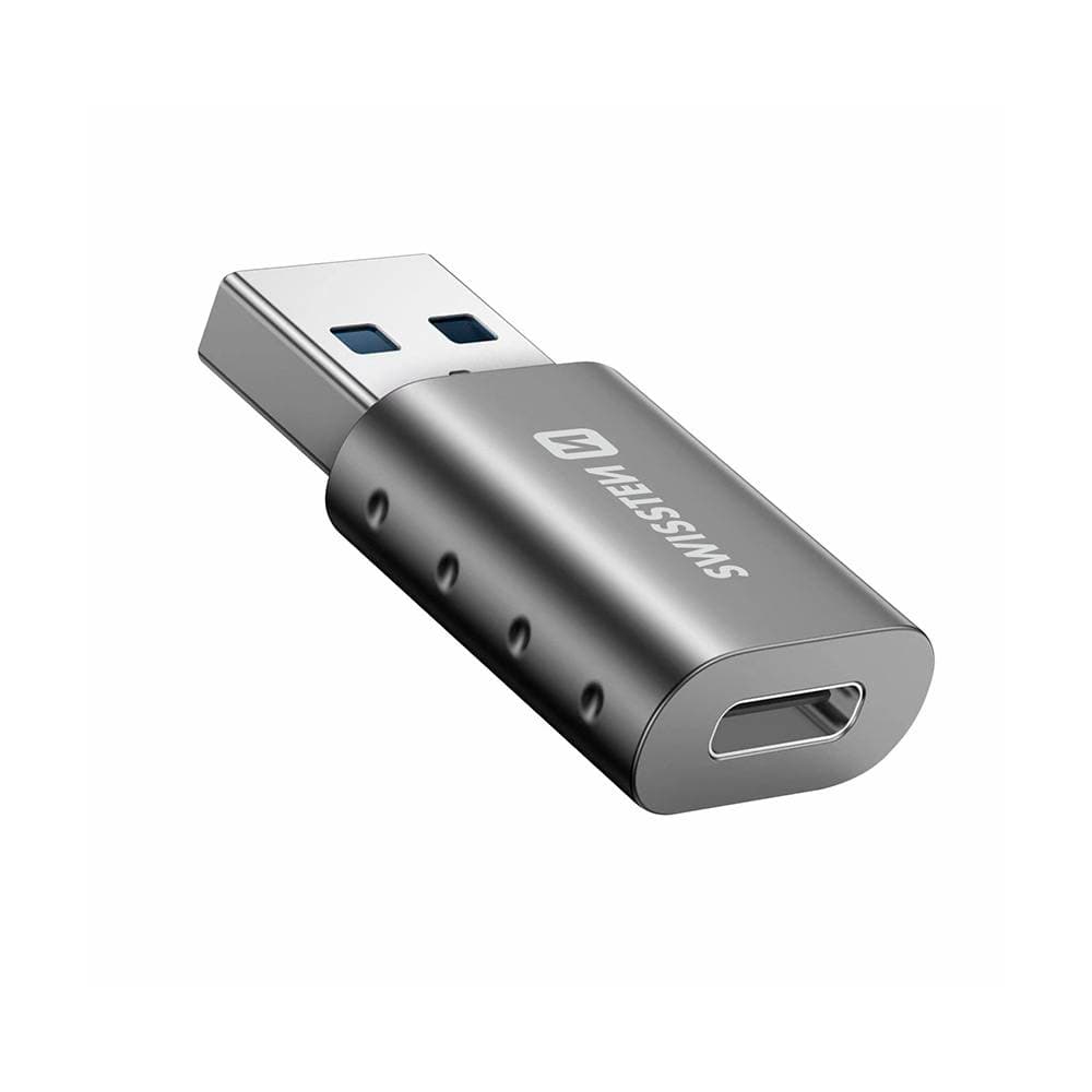 Adaptador Swissten USB-C para USB-A 3.0 Preto