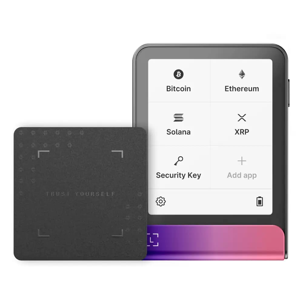 Carteira Ledger Flex Crypto Hardware Wallet + Recovery Key Crimson Magenta