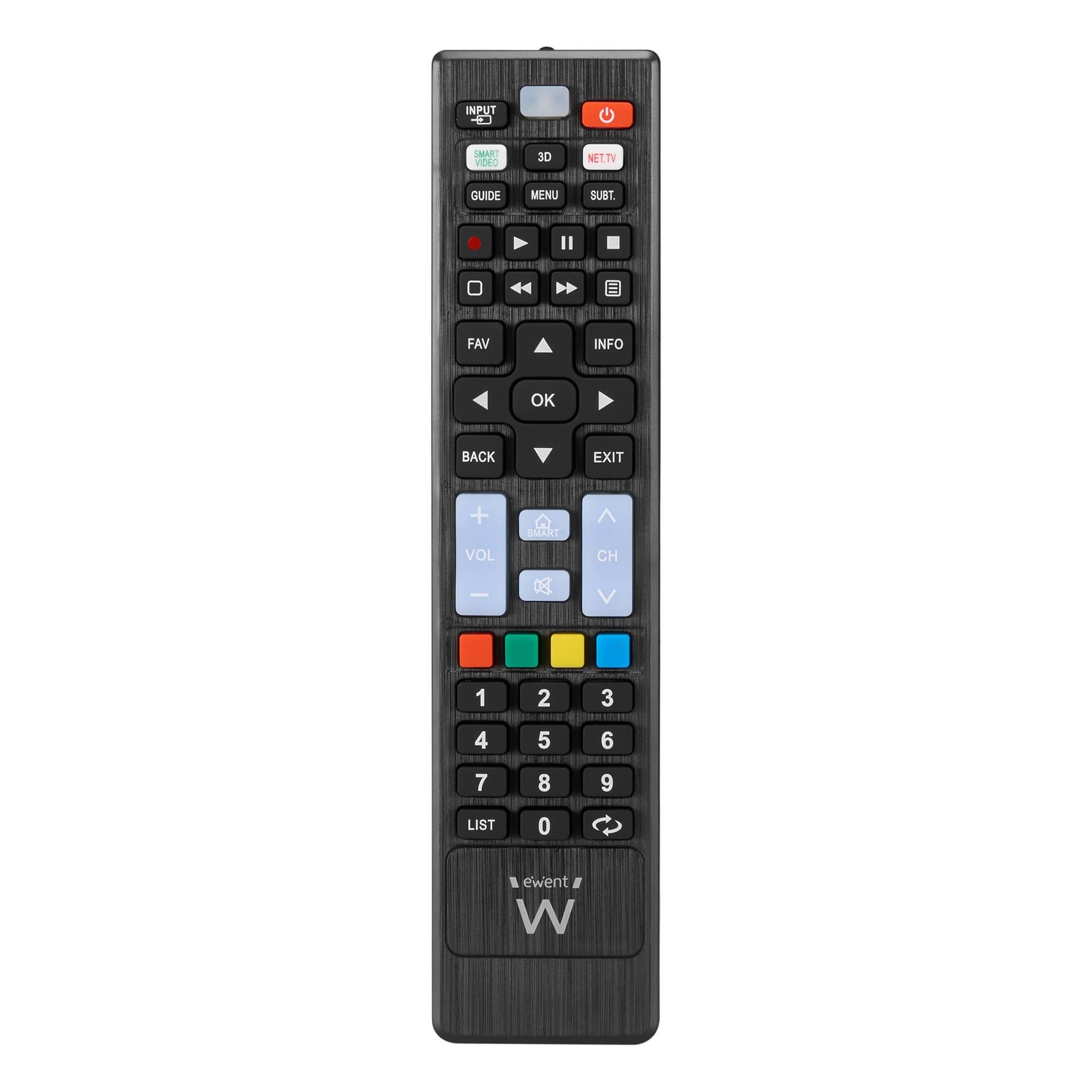 Controlo Remoto Universal Ewent EW1577 para SmartTV LG/Samsung/Sony/Hisense/TCL