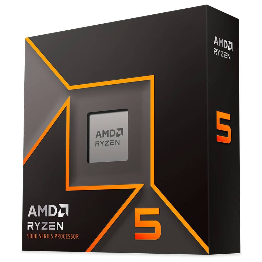 Processador AMD Ryzen 5 9600X "Zen 5" 6-Core 3.9GHz c/ Turbo 5.4GHz 38MB Cache SktAM5