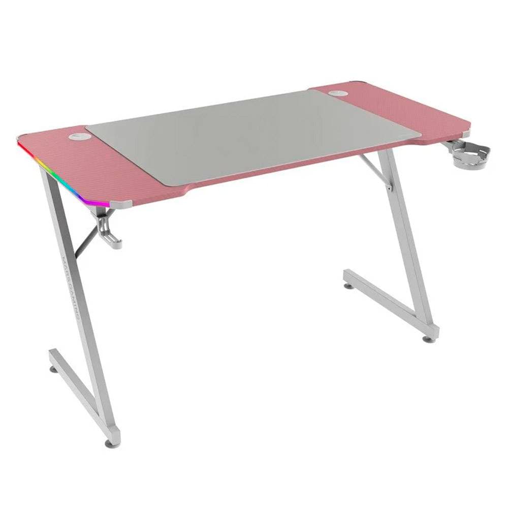 Secretária Gaming Mars Gaming MGD-X120RGB (120x60cm) ARGB Rosa