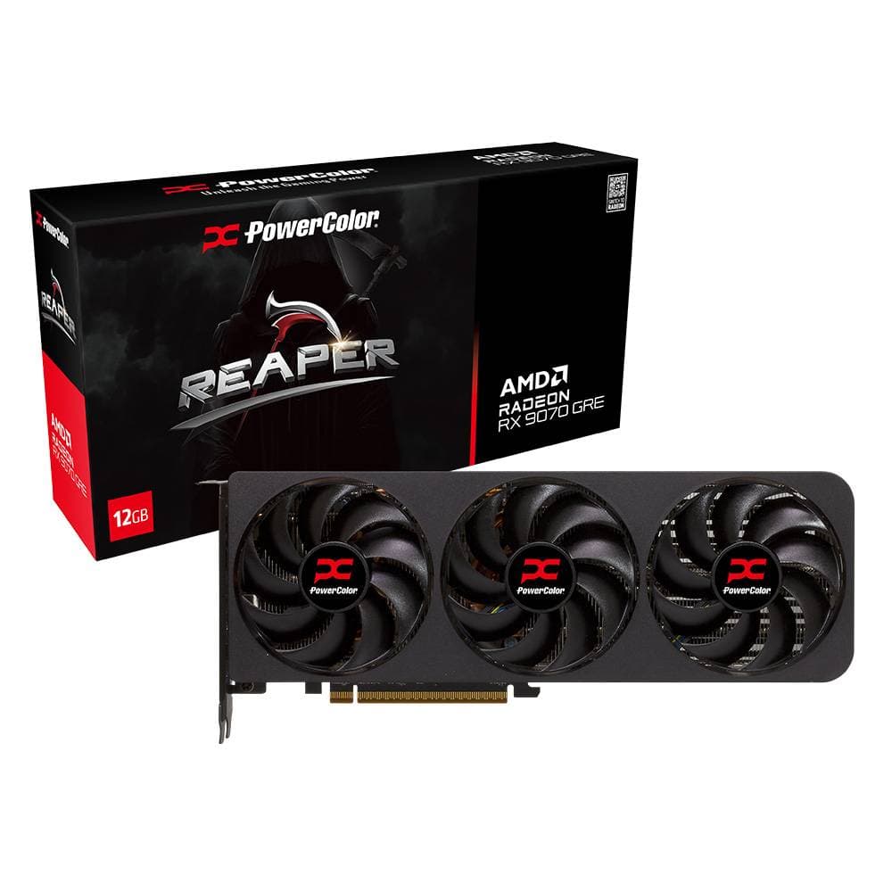 Placa Gráfica Powercolor AMD Radeon RX 9070 GRE "RDNA 4" Reaper 12GB GDDR6