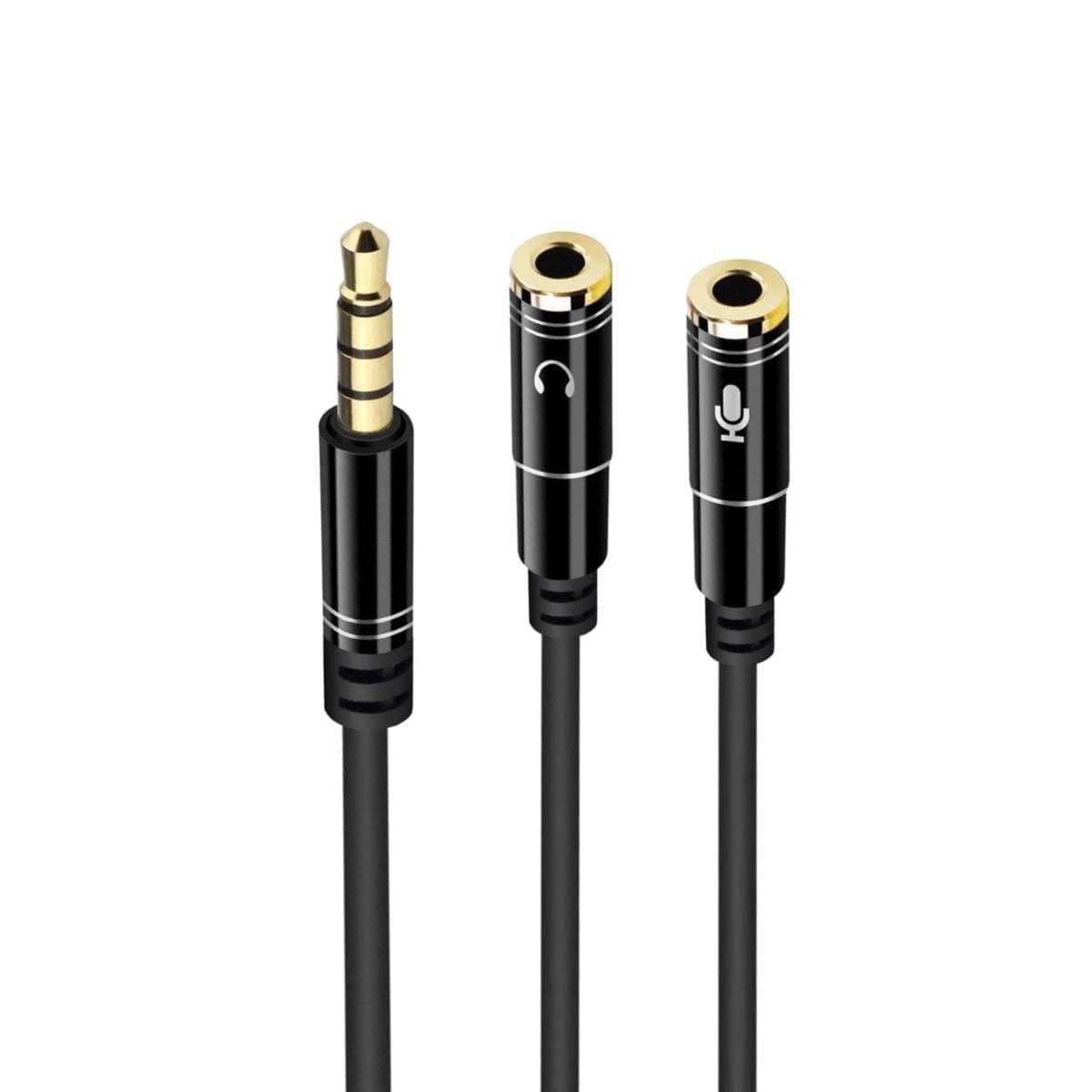 Cabo Áudio Splitter Ewent EC1641 2xJack 3.5mm 0.3m Preto