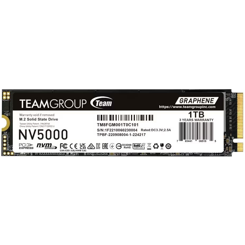 SSD M.2 2280 TEAMGROUP NV5000 1TB TLC NAND NVMe PCIe Gen 4.0x4