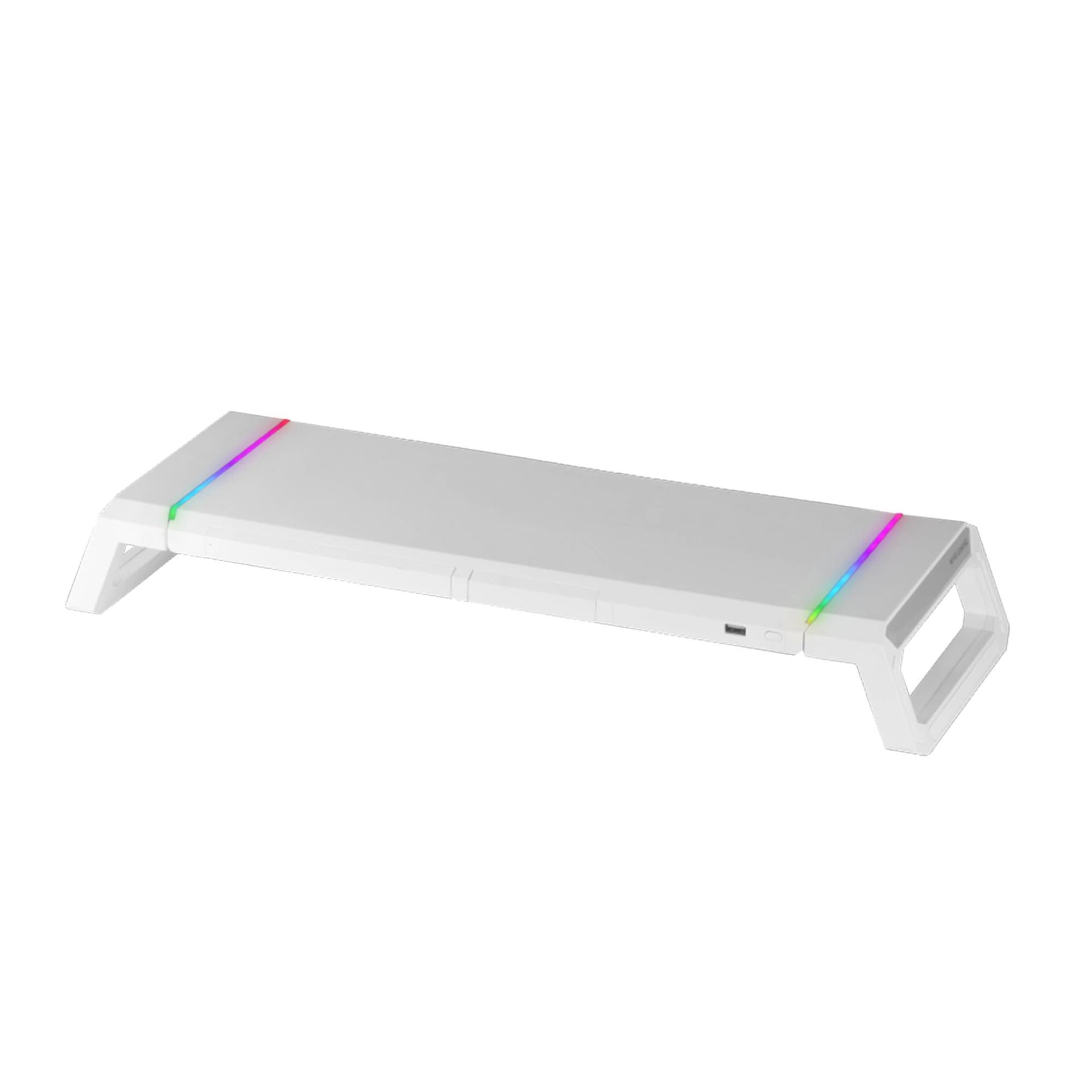 Base para Monitor Mars Gaming MGS-ONE Premium Monitor Stand Chroma RGB Branco