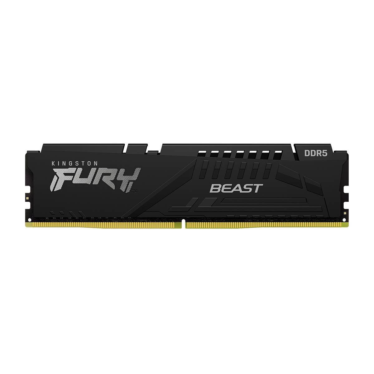 Memória RAM UDIMM Kingston Fury Beast 16GB (1x16GB) DDR5-6000MHz (AMD Expo/Intel XMP) CL36 (36-44-44) 1.35V 1Rx8 Preta